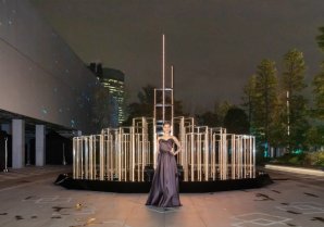 新木優子さんが総額約1億5千万円の衣装で登場！GINZA SIX初のイルミネーション「Rooftop Star Garden」点灯式を開催