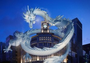 銀座のランドマーク SEIKO HOUSE GINZAで新年を祝う「時の龍」が銀座の空に舞い上がるセイコーが「時の龍 2024」ARショーを実施