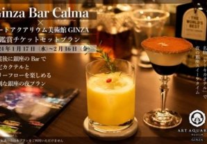 アートアクアリウム美術館 GINZA×銀座のバー“Ginza Bar Calma”　プラン限定カクテル付きフリーフローがセットになったスペシャル鑑賞チケットプランが登場！